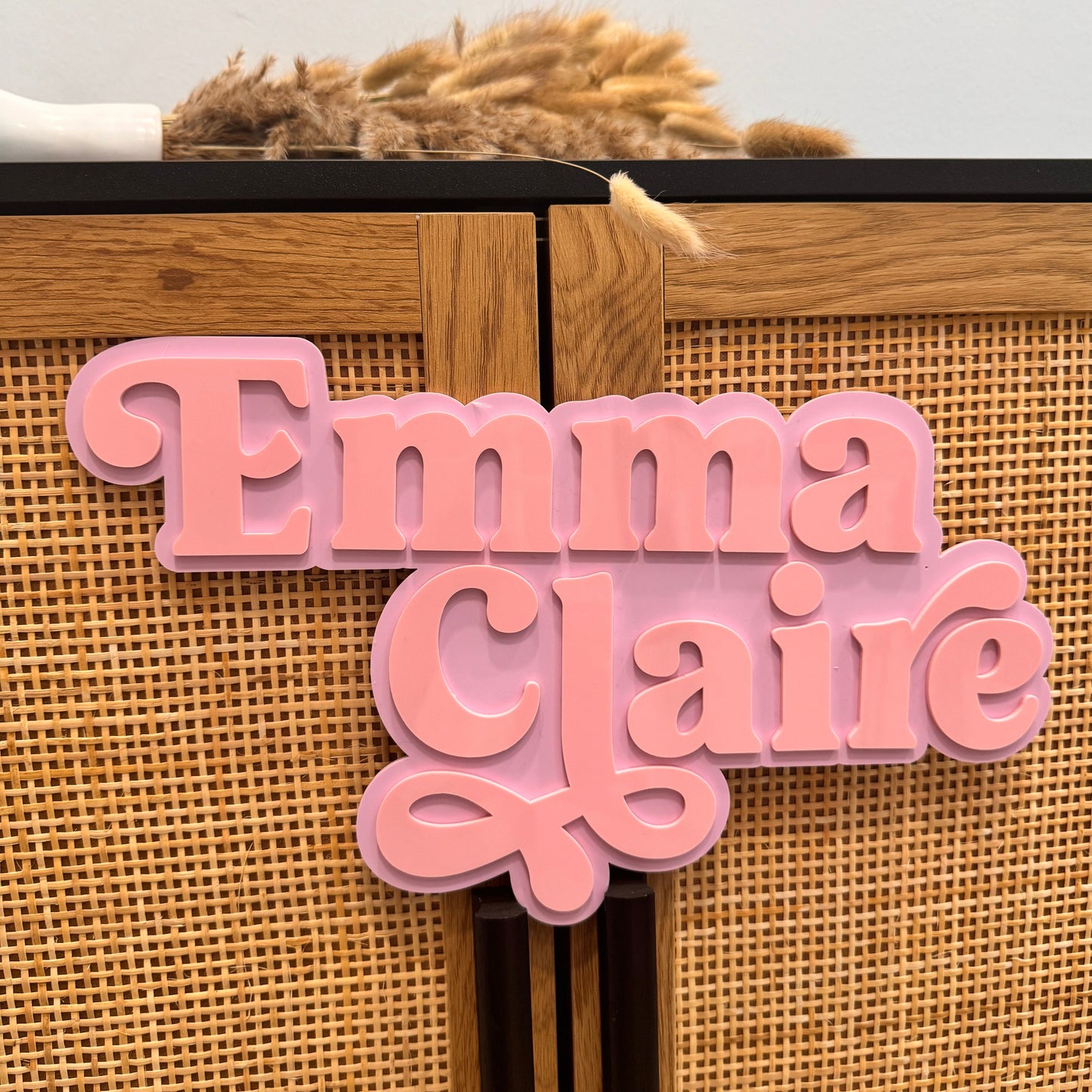 3D DOUBLE LAYER ACRYLIC NAME SIGN