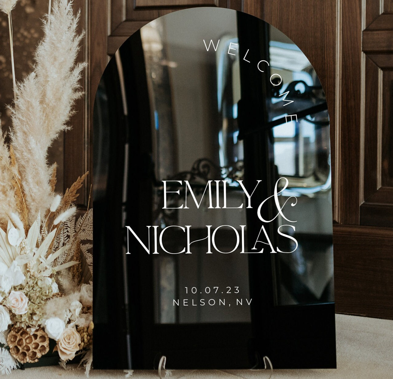 Arch Welcome Wedding Sign| TUSCANY