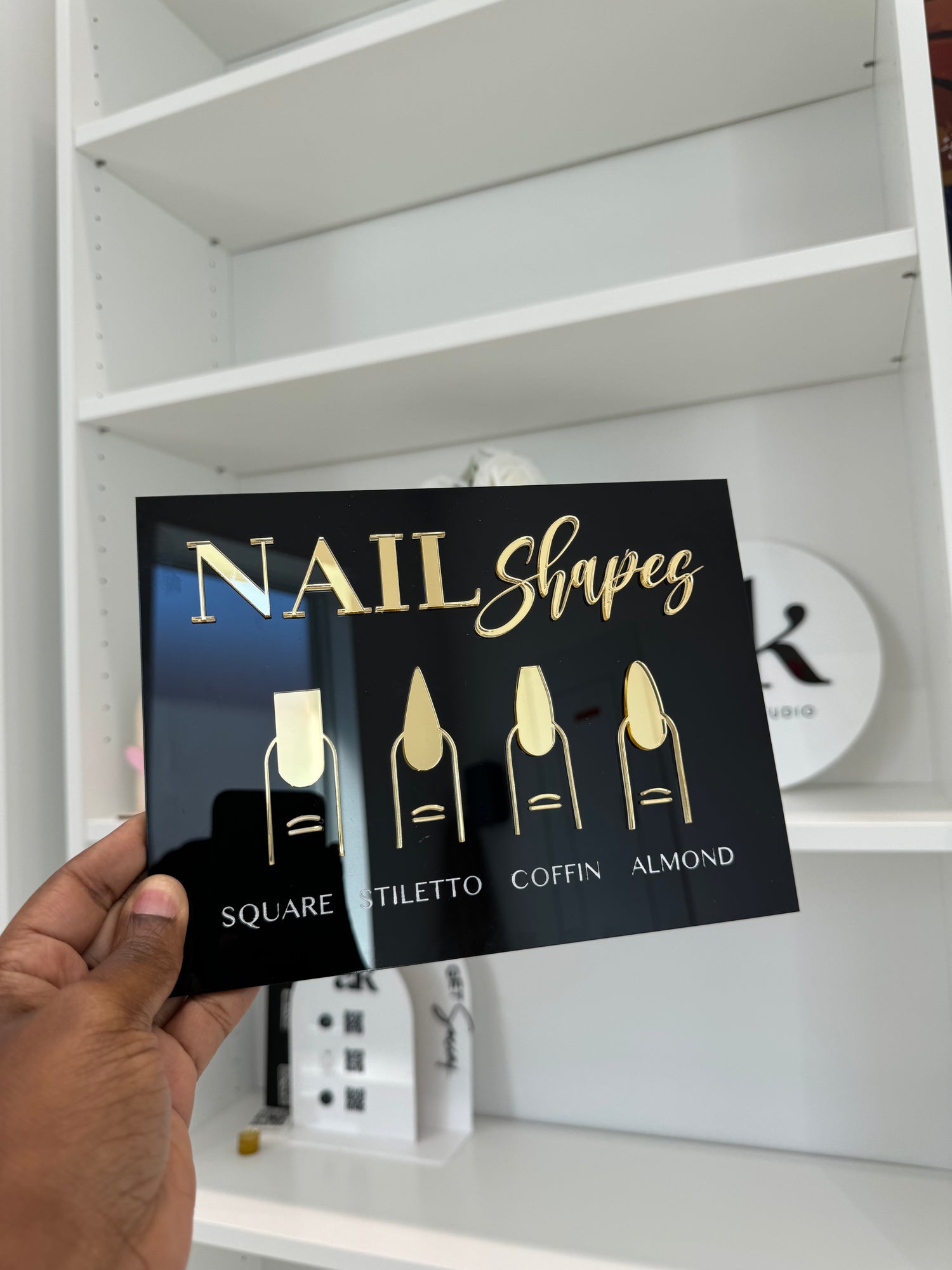 NAIL SHAPE SIGNAGE