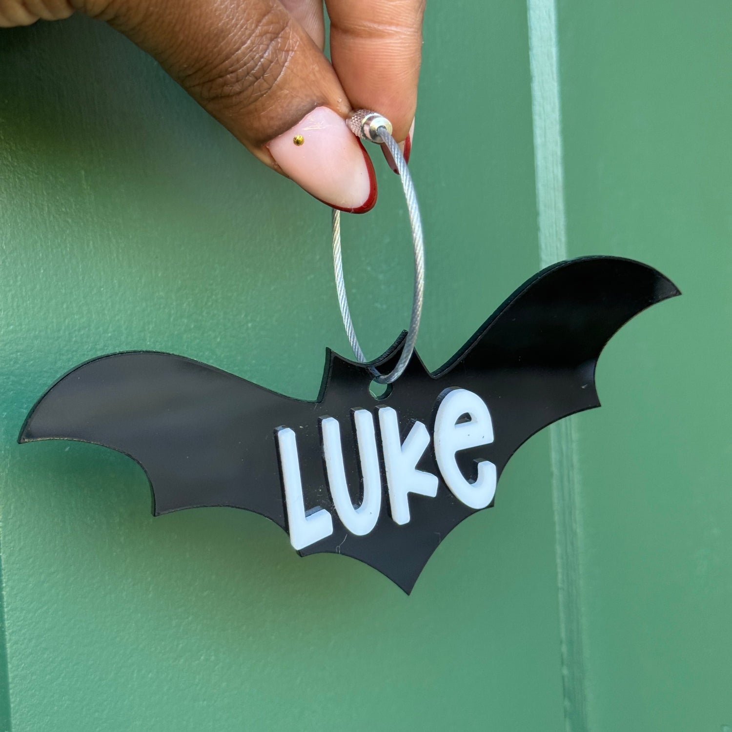 SPOOKY BAT BAG TAG