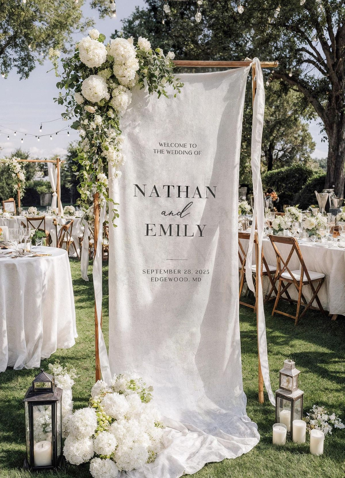 Wedding Welcome Sign IV | LINEN