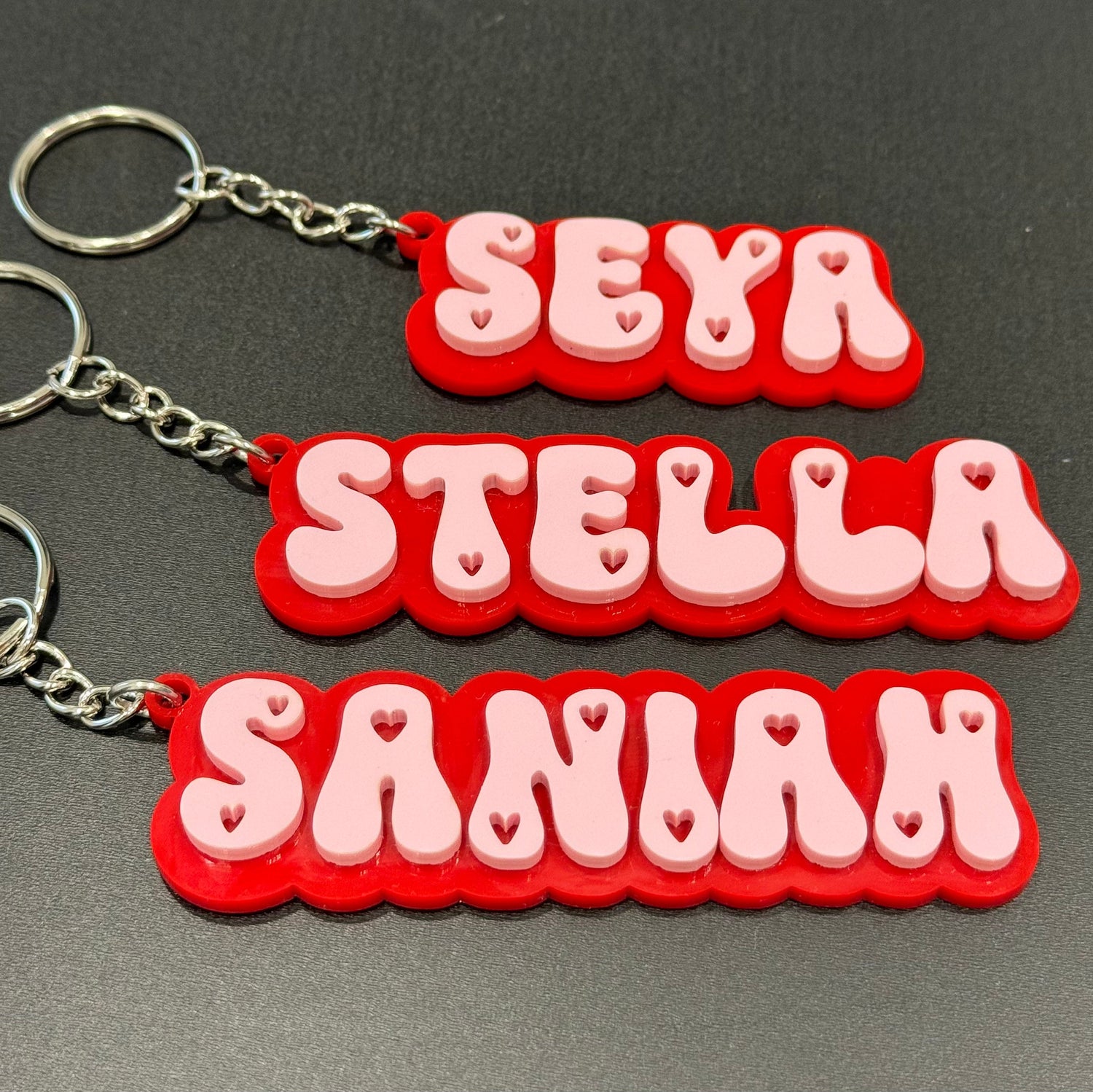 RETRO NAME KEYCHAIN