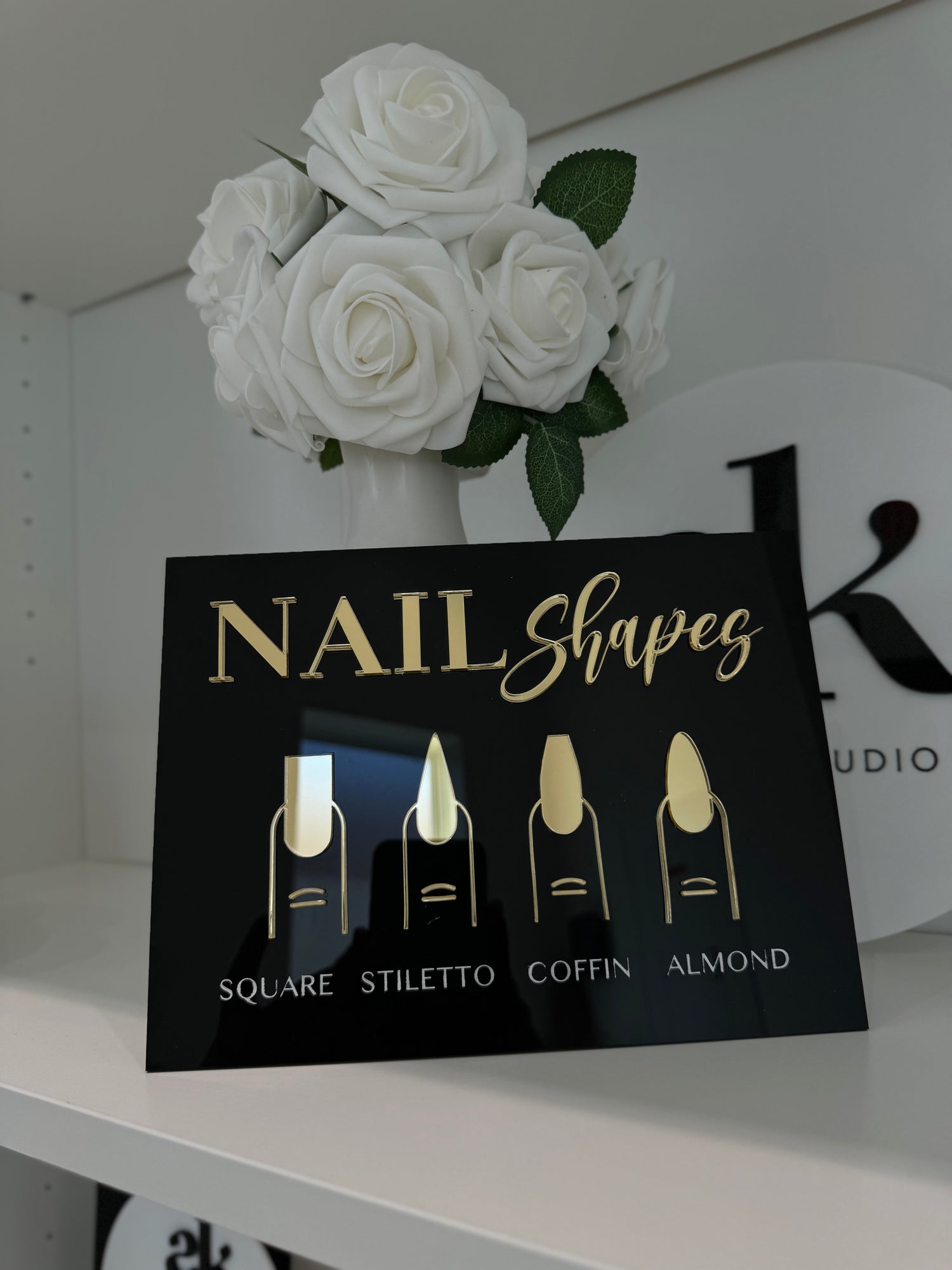 NAIL SHAPE SIGNAGE