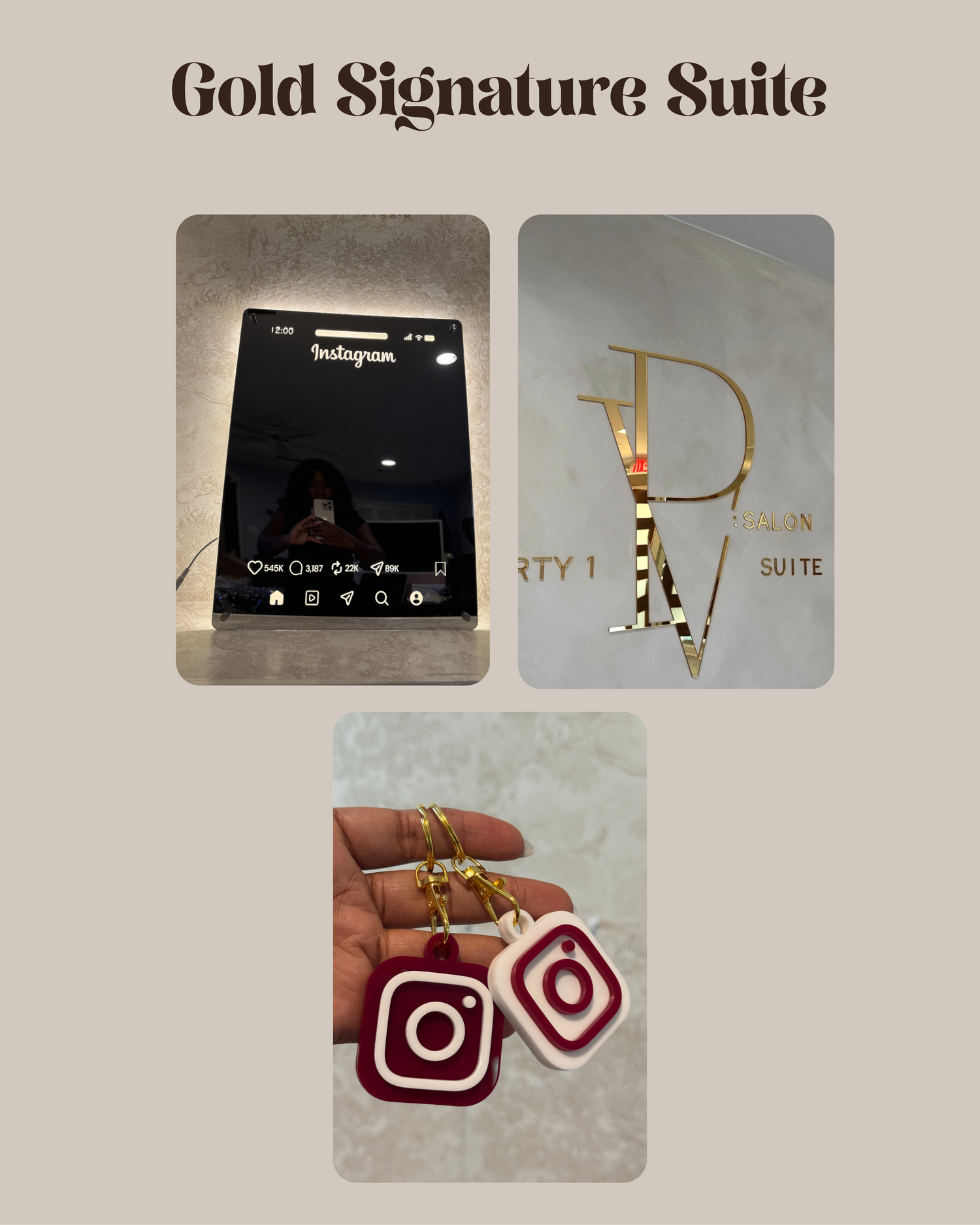 Gold Signage Suite