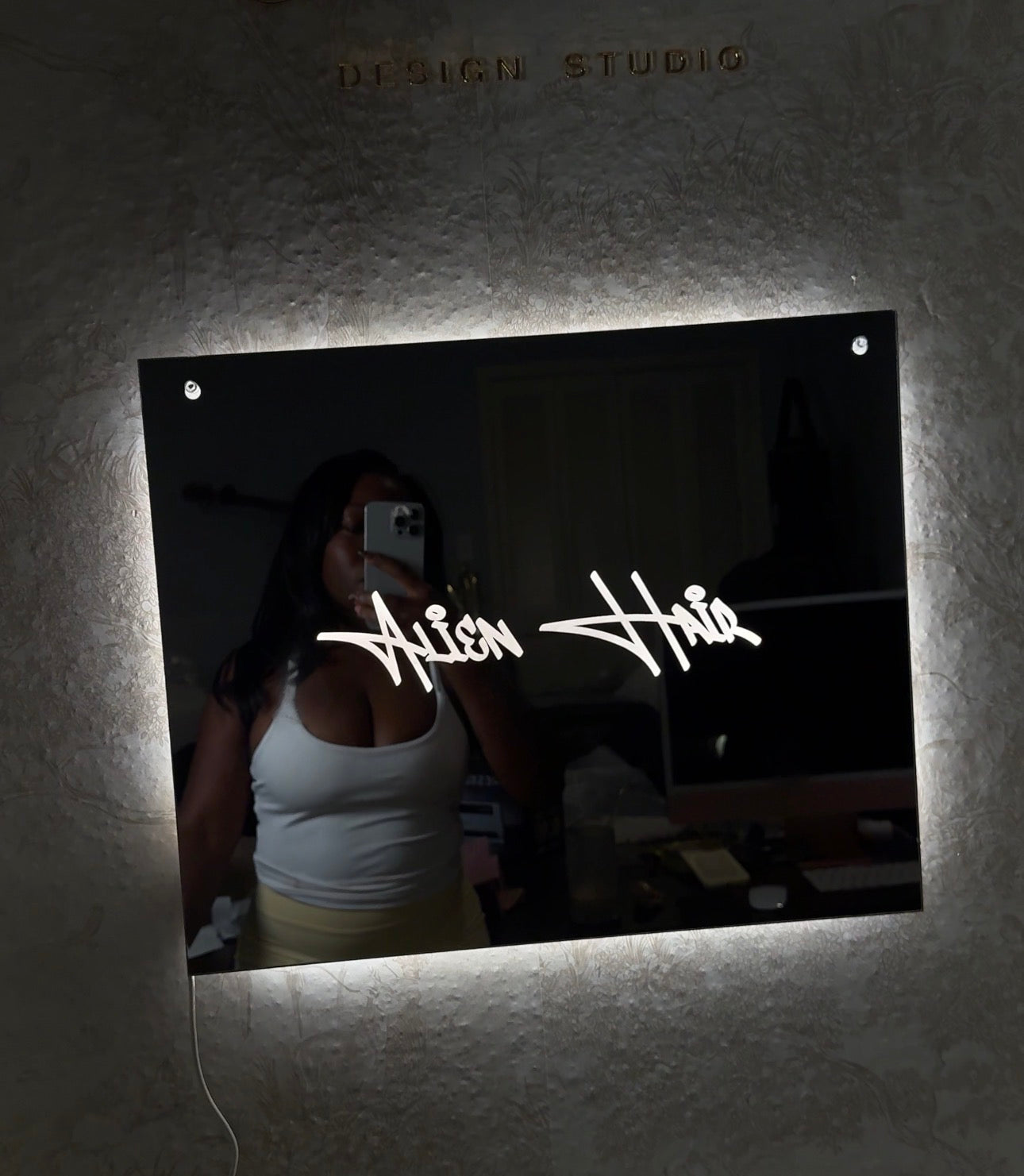 LED Engraved Acrylic Mirror
