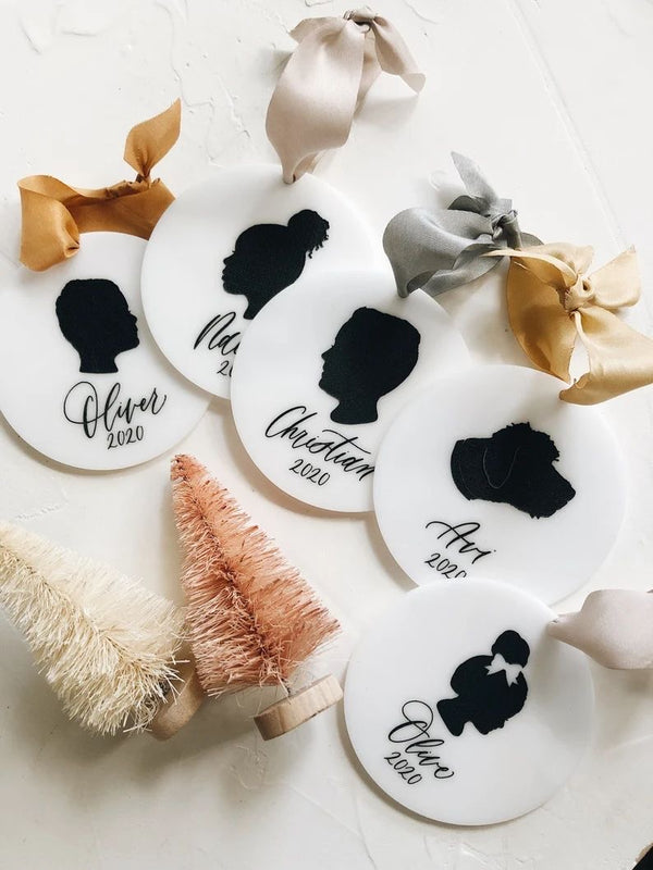 HAND-DRAWN SILHOUETTE ORNAMENT |  THE HOLIDAY SHOP