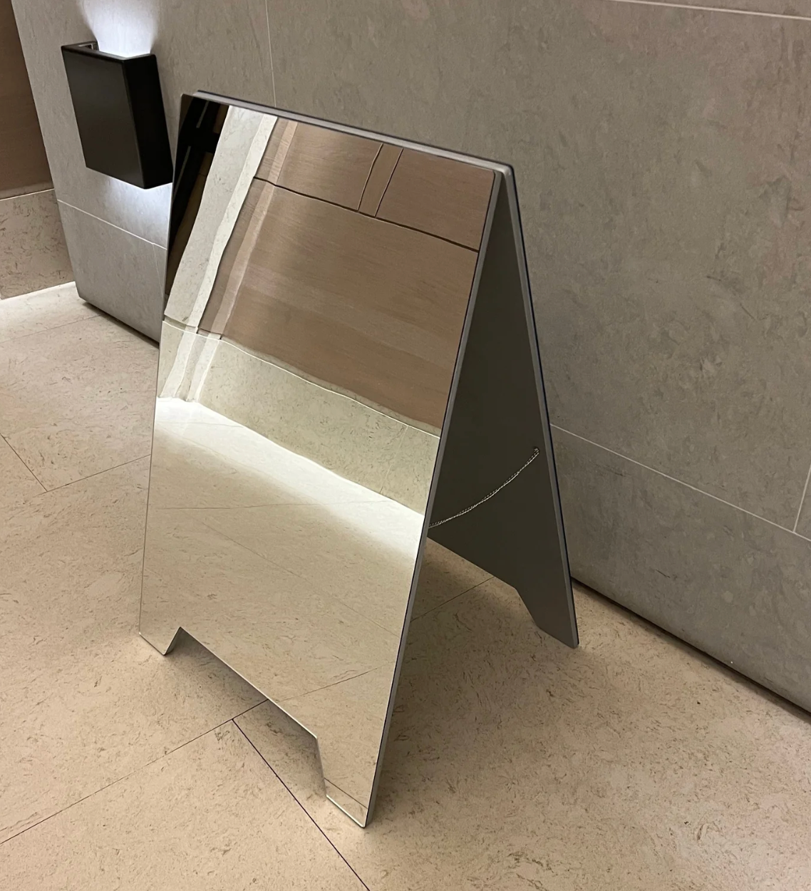 Custom Mirror A-Frame Sidewalk Sign